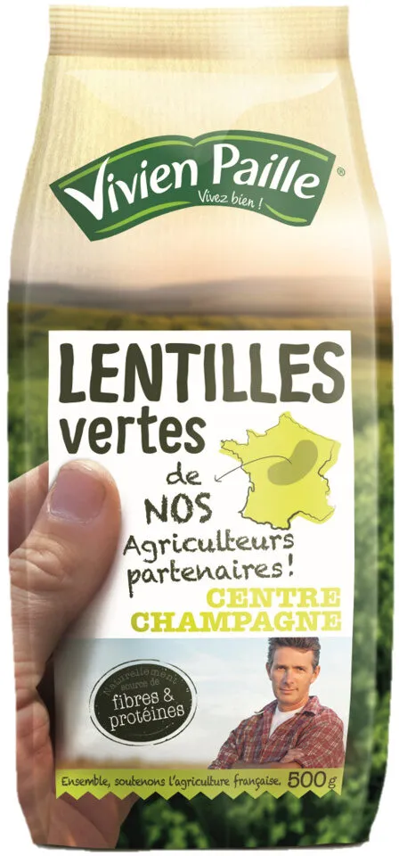 Vivien Paille Lentilles vertes le paquet de 500 g