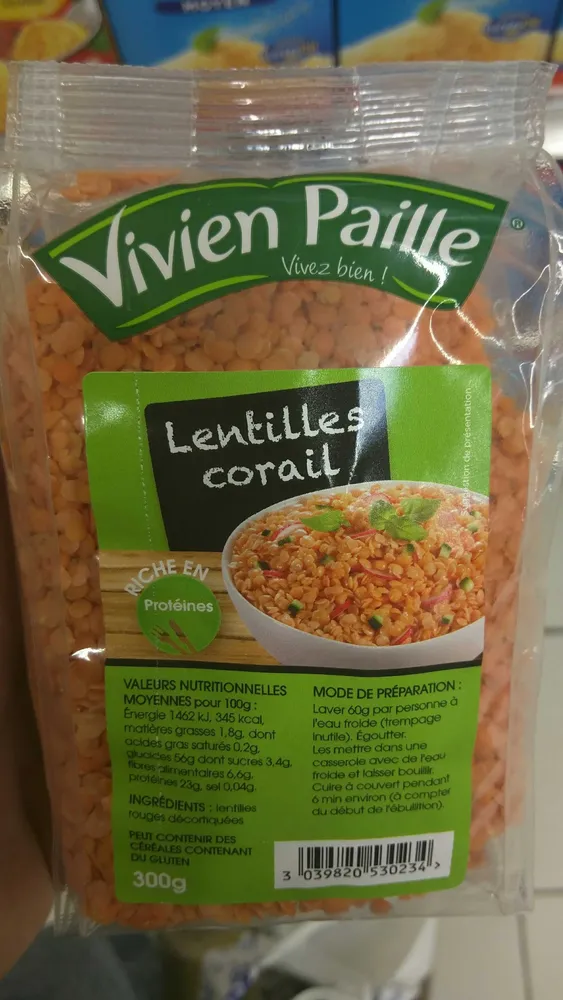Lentilles Corail