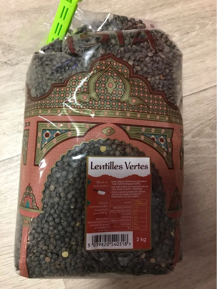 Lentilles vertes