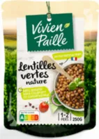 Lentilles vertes cuisinés