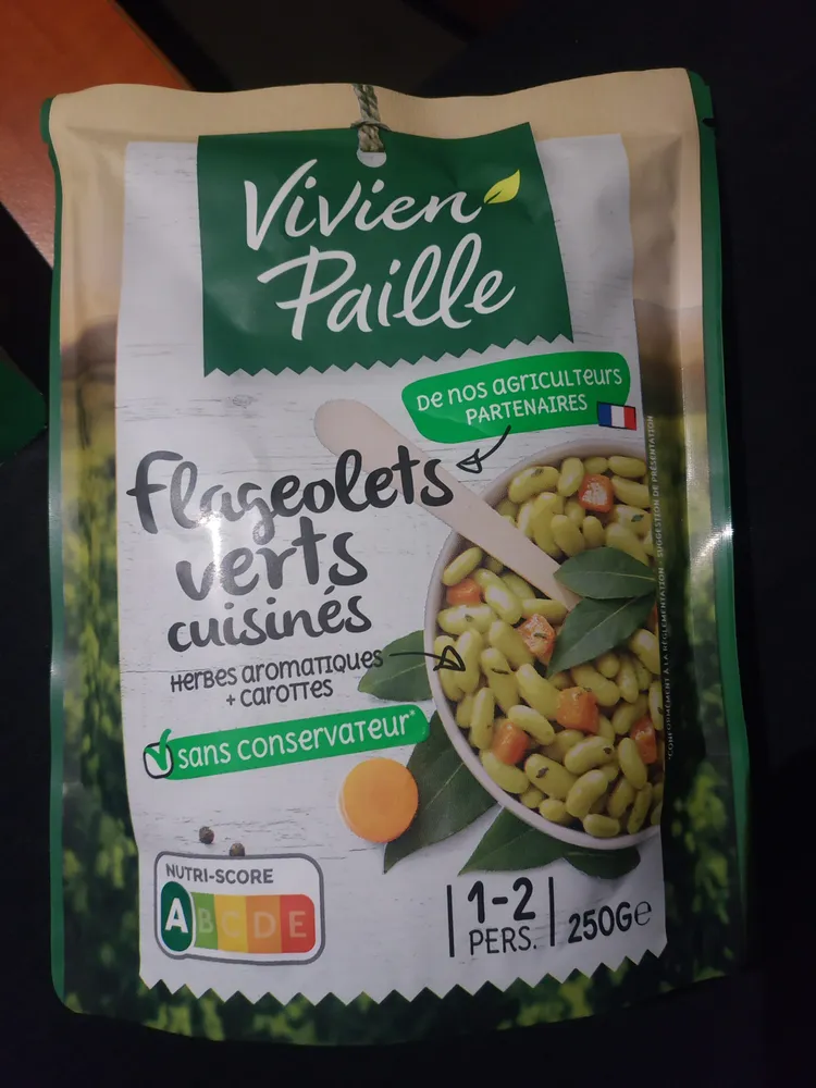 Flageolets verts cuisinés