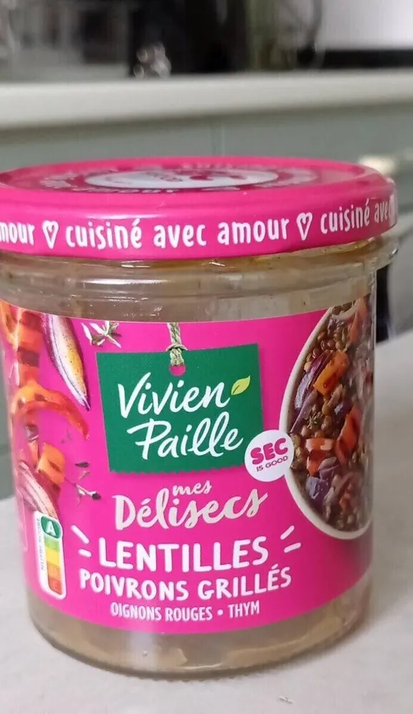Lentilles poivrons grillés