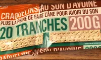 Craquelins au son d'avoine