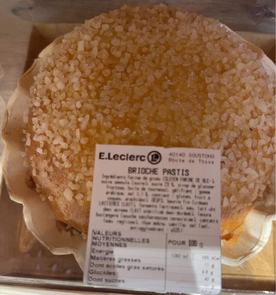 Brioche pastis