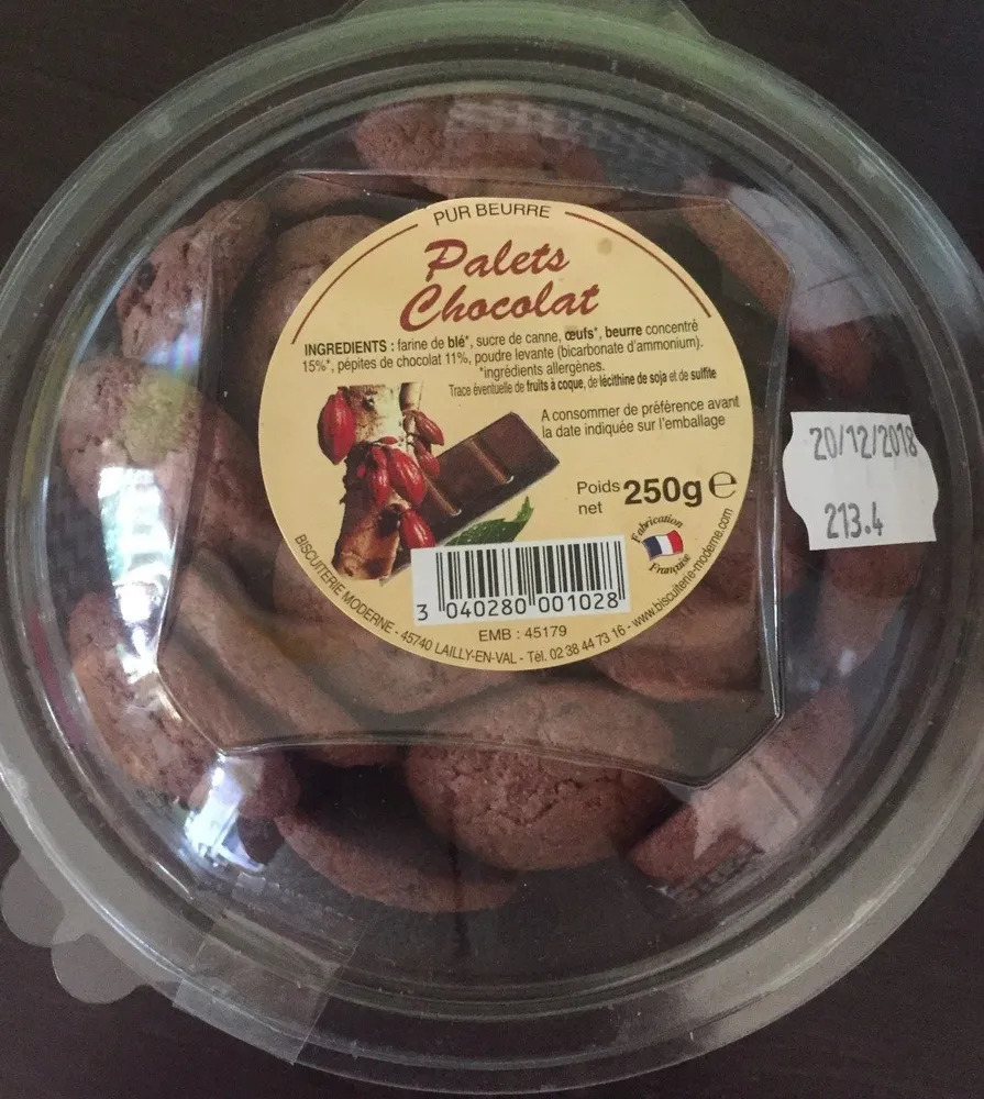 Palets chocolat