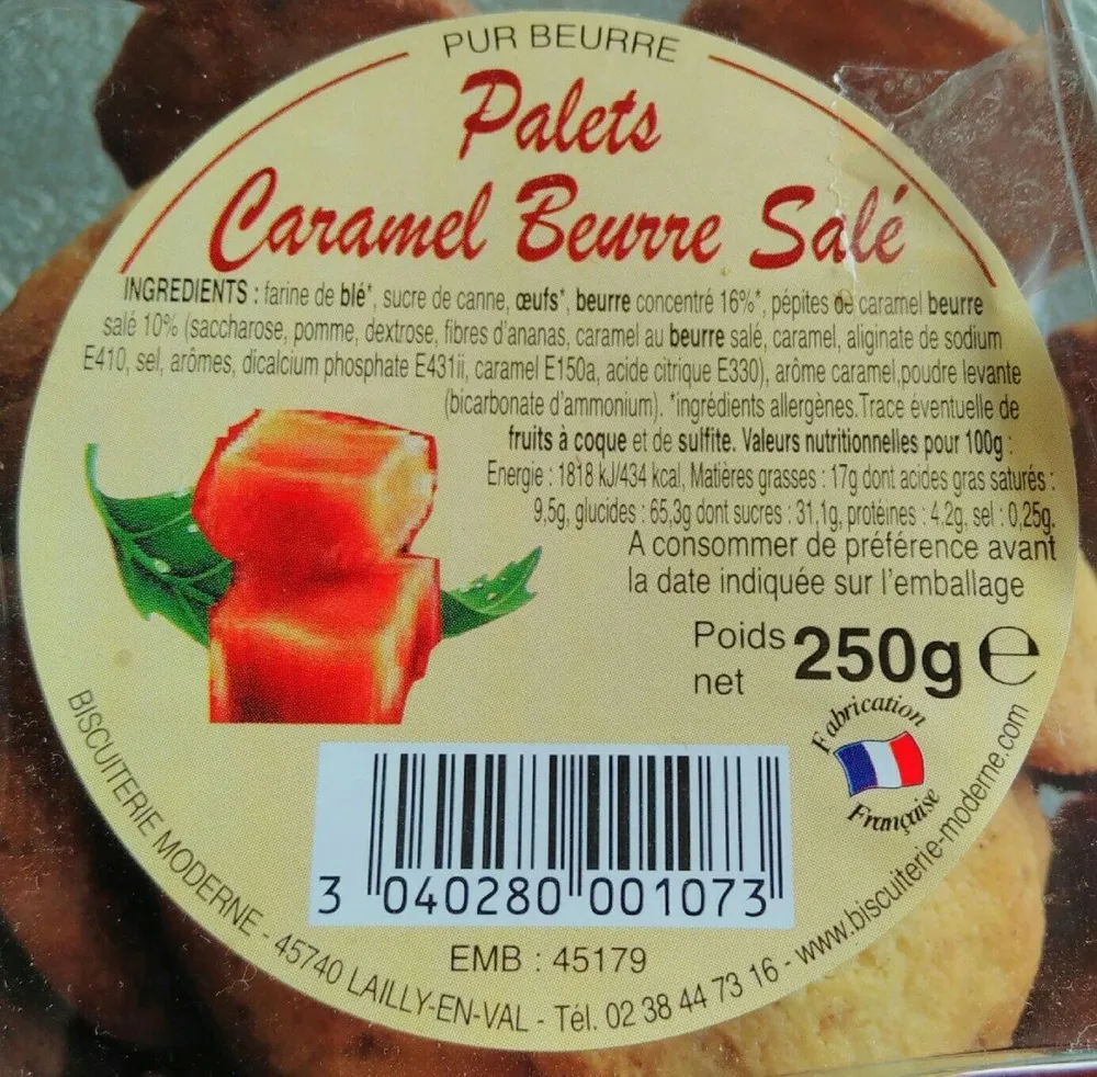 Palets caramel beurre salé 250g