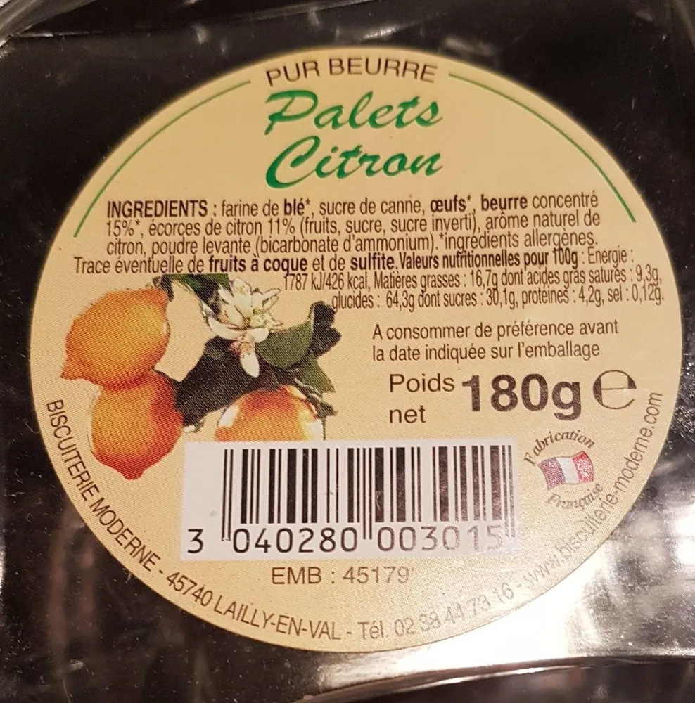 Palets Citron
