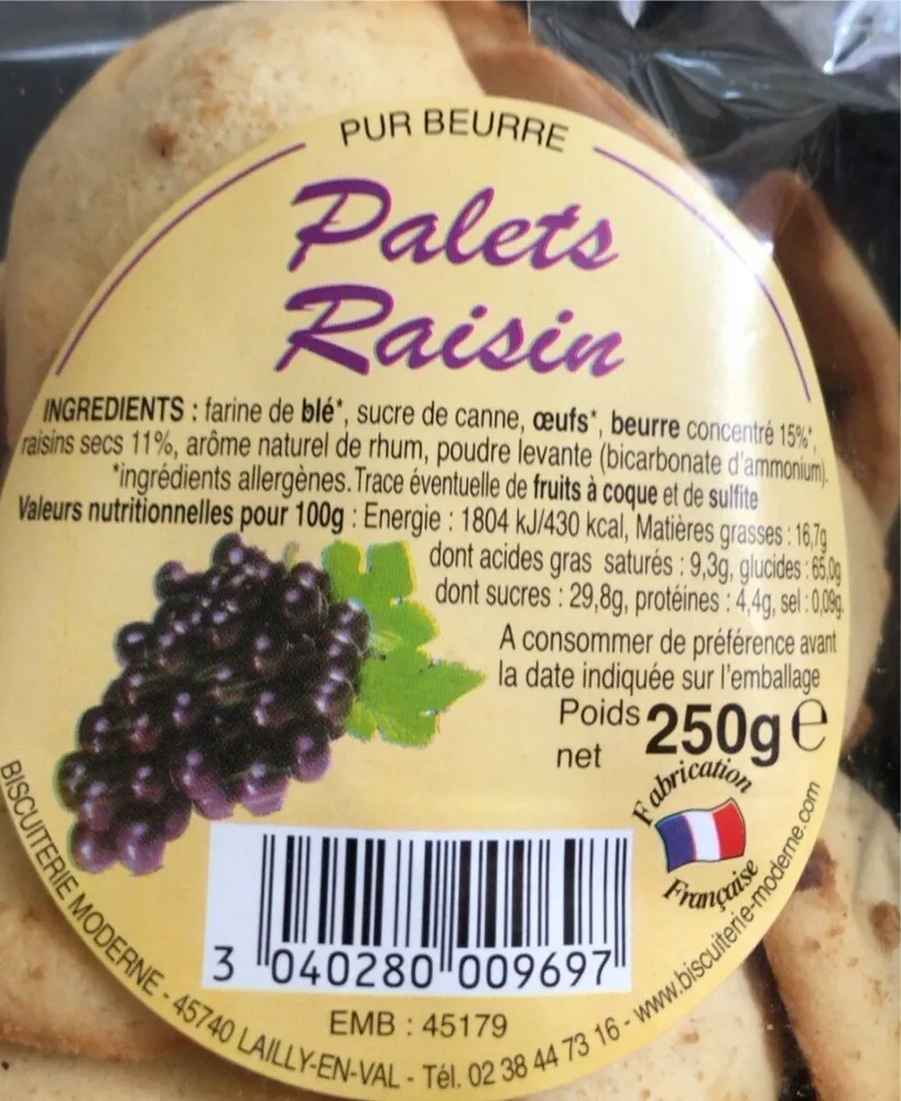 Palets raisin