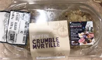 Muffin crumble myrtille