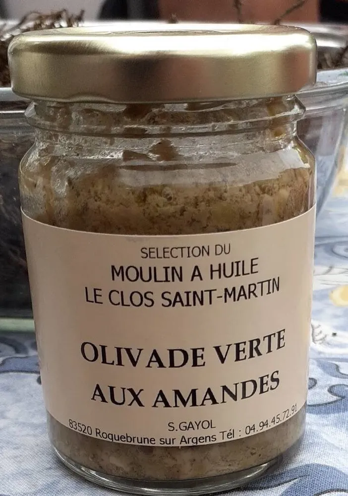 Olivade verte aux amandes