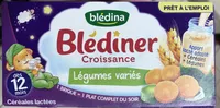 BLEDINA BLEDINER BRIQUES Légumes variés 2x250ml Dés 12 mois