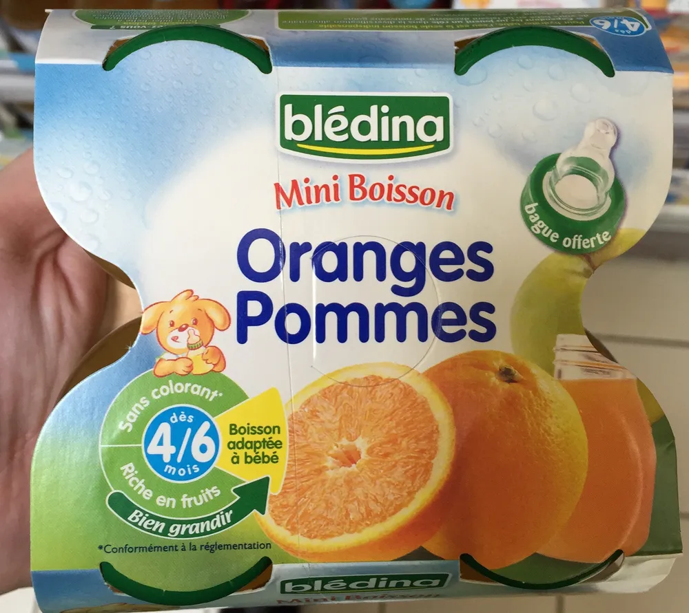 Mini Boisson Oranges Pommes