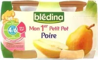 BLEDINA Mon 1er petit pot Poires 2x130g Dès 4/6 mois