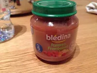 BLEDINA POTS FRUITS Pommes Framboises 4x130g Dès 6 Mois