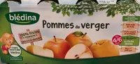 BLEDINA POTS FRUITS Pommes du Verger 8x130g Dès 4/6 Mois
