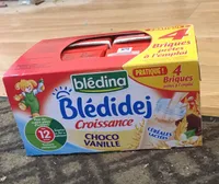 BLEDINA BLEDIDEJ Croissance Choco Vanille 4x250ml Dès 12 Mois