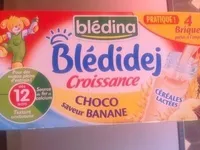 Bledidej Croissance Choco Saveur Banane , Dès 12 Mois,