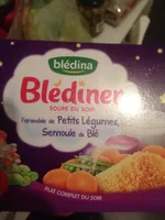 BLEDINER SOUPES 2x250ml Farandole de Petits Légumes Semoule de Blé Dès 8 Mois