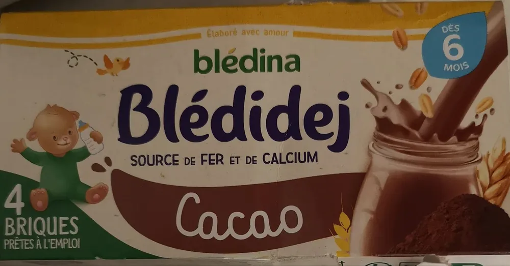 BLEDINA BLEDIDEJ Cacao 4x250ml Dès 6 Mois