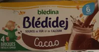 BLEDINA BLEDIDEJ Cacao 4x250ml Dès 6 Mois