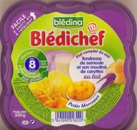 Blédichef - Tendresse de semoule et son mouliné de carottes au lait