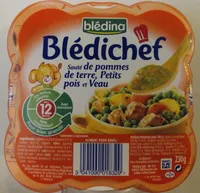 Blédichef Sauté de pommes de terre, Petits pois et Veau