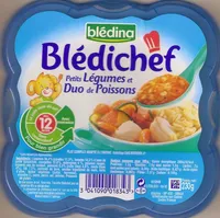 Blédichef - Cassolette de légumes et son duo de poissons - Petits légumes et Duo de Poissons