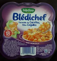 Farandole de carottes, pâtes coquilles