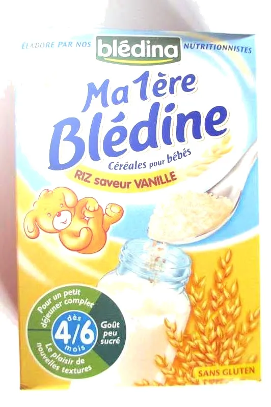 Ma 1ère Blédine Céréales pour bébés RIZ saveur VANILLE