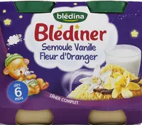 Semoule vanille et fleur d'oranger, dès 6 mois