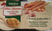 IDEES DE MAMAN BOLS Carottes Riz Jambon 2x200g Dès 8 Mois