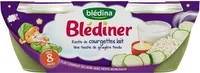 BLEDINER BOLS 2x200g Risotto de Courgettes Lait une touche de gruyère fondu Dès 8 Mois