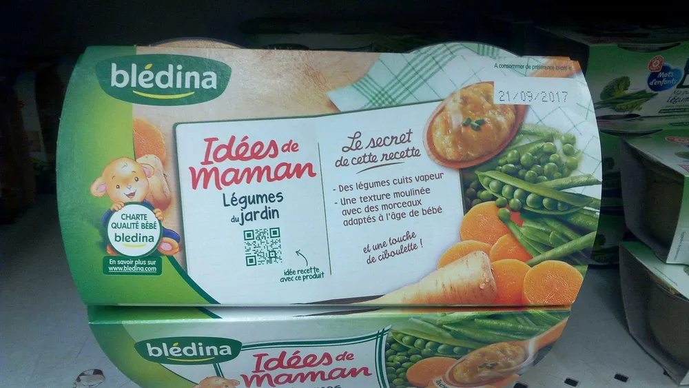 IDEES DE MAMAN BOLS 2x200g Légumes du Jardin Dès 12 mois