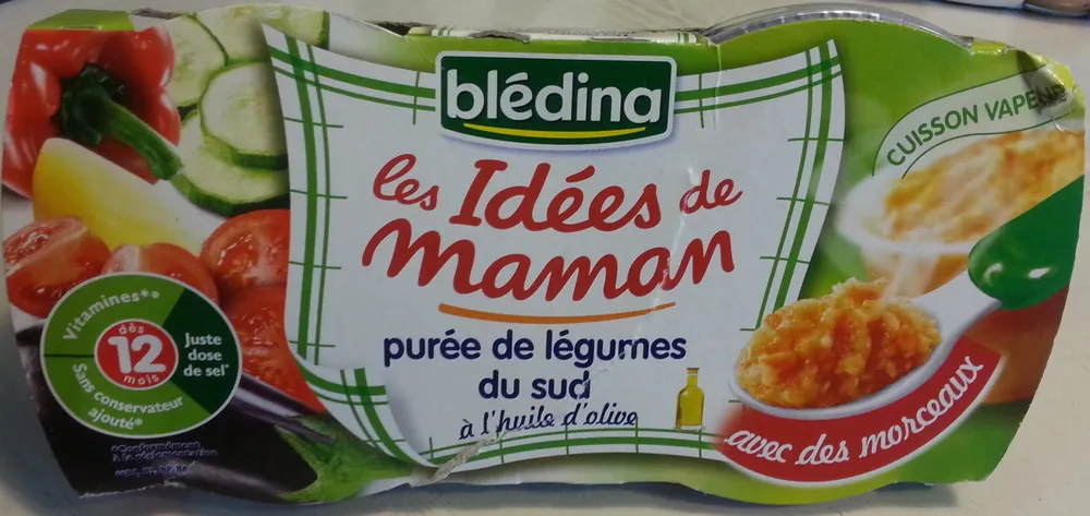 Les idées de maman - purée de légumes du sud à l'huile d'olive