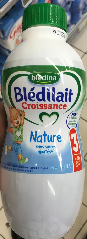 Blédilait Croissance Nature sans sucres ajoutés