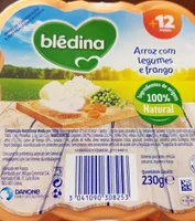 Arroz com legumes e frango
