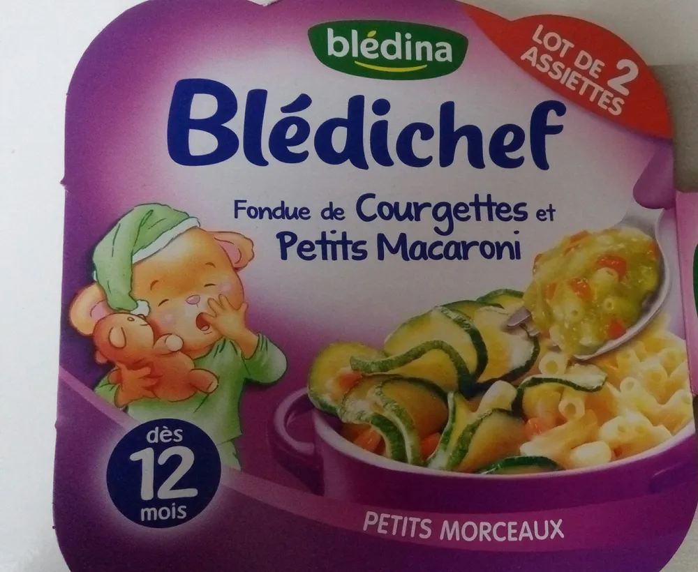 Fondue de courgettes et petits macaroni
