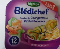 Fondue de courgettes et petits macaroni