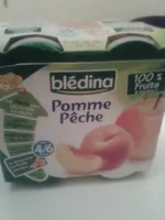 BLEDINA POTS FRUITS Pommes Pêches 4x130g Dès 4/6 Mois