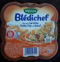 Duo de Carottes, Petits Pois et Boeuf