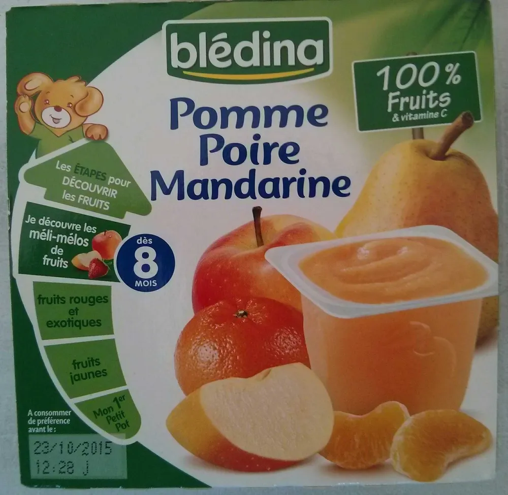 Pommes Poires Mandarines