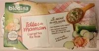 IDEES DE MAMAN BOLS 2x200g Courgettes Riz Veau Dès 12 mois