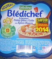 Blédichef Légumes, Petites pâtes et Colin aux épices douces