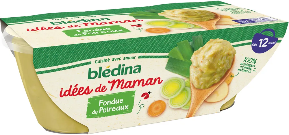 IDEES DE MAMAN BOLS 2x200g Fondue de Poireaux Dès 12 mois