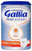 Lait Action-coliques - Aide à Réduire Les Coliques 1er Et 2e Age - Gallia - 800G