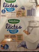 Les lactés, nature sucré dès 6 mois, 4x100g