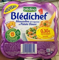 Blédichef Mousseline de légumes et patate douce