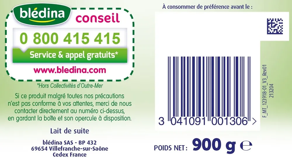 BLEDILAIT 2 Premium 900g poudre De 6 à 12 mois