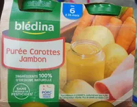 Purée Carottes Jambon 2x200g