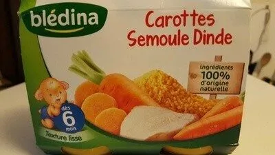 Carottes Semoule Dinde 2x200g